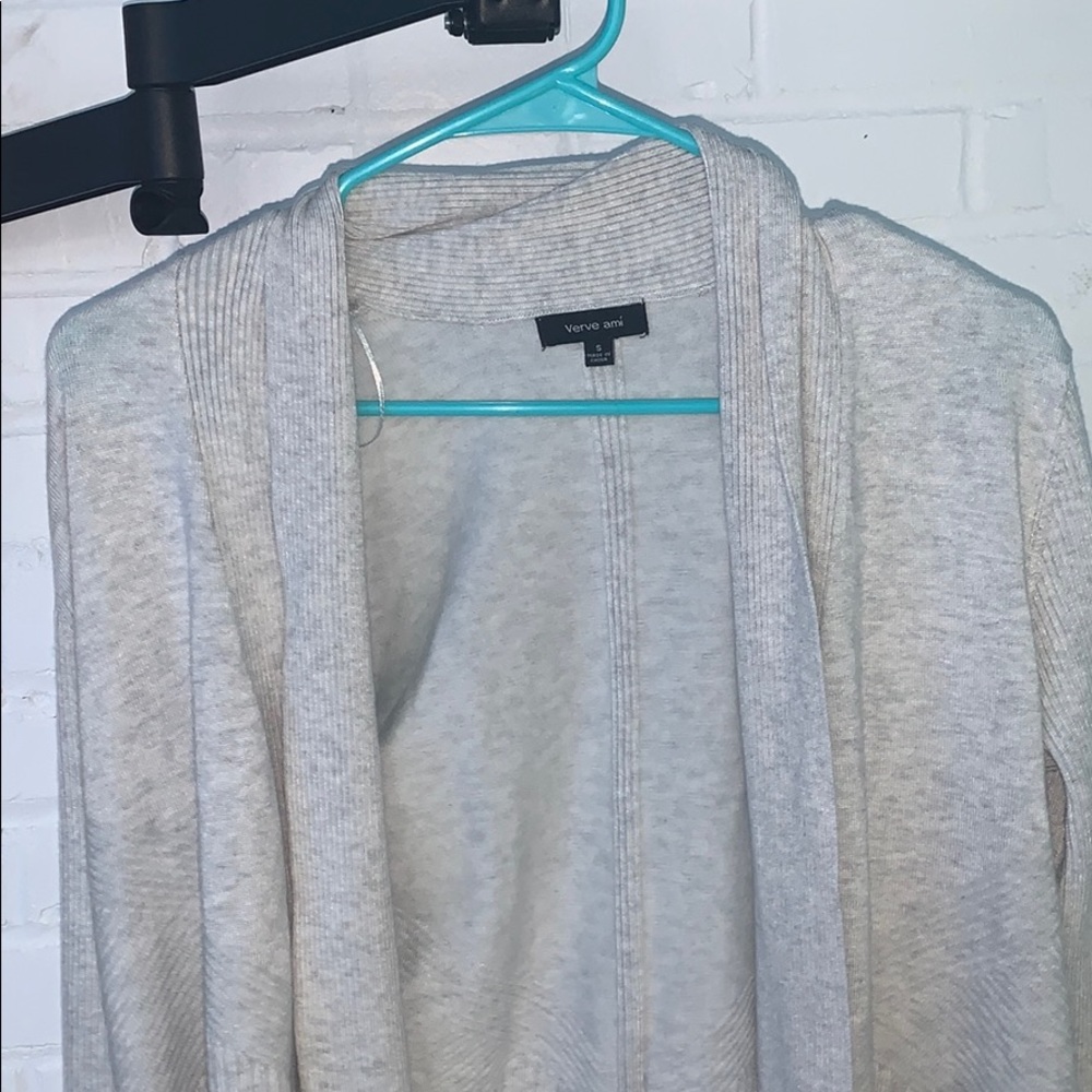 Light Gray Knit Cardigan